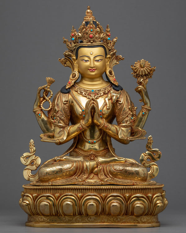 Bodhisattva Chenrezig Art Sculpture