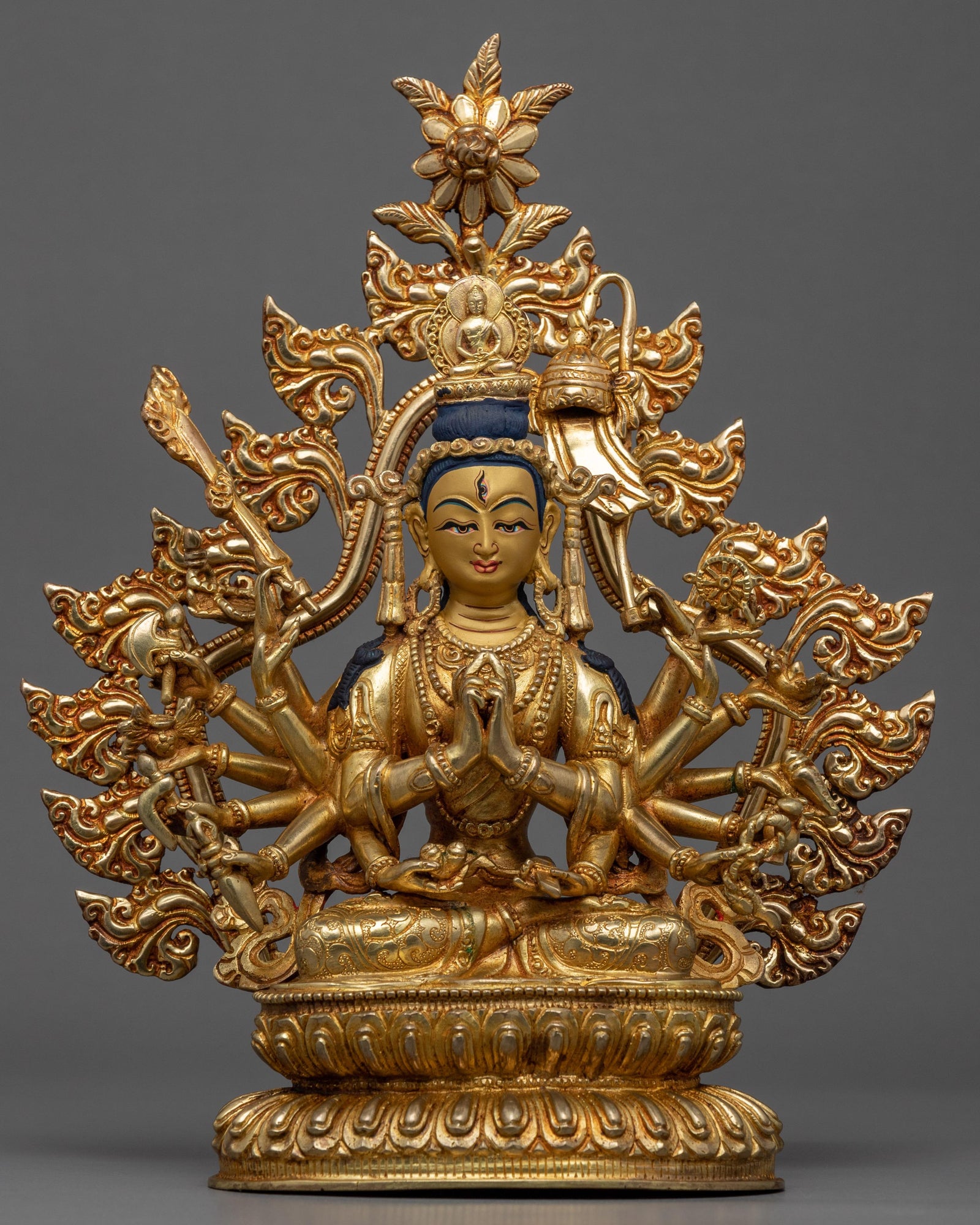 18 Arms Cundi Bodhisattva Statue | Traditional Buddhist Art