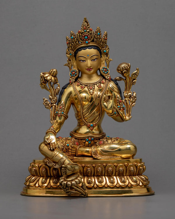 Green Tara Statue