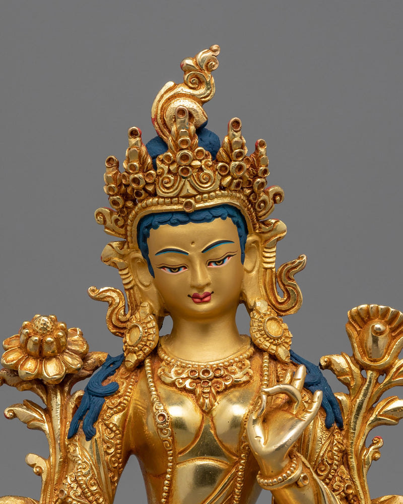 How To Chant Green Tara Mantra | Himalayan Traditionally Hand-crafted Statue