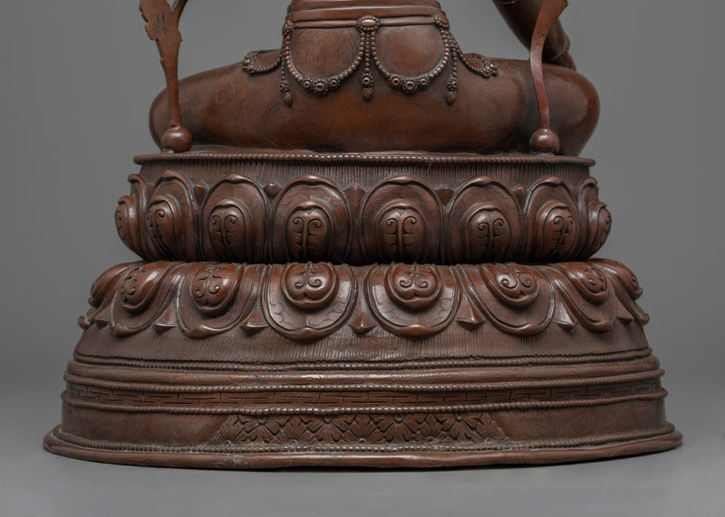 Green Tara Tibetan Buddhism | Traditionally Hand-crafted Oxidized Statue