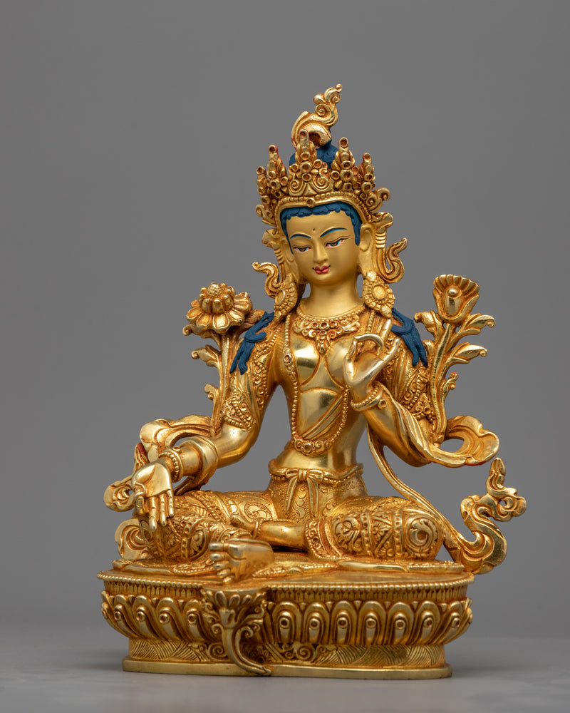 How To Chant Green Tara Mantra | Himalayan Traditionally Hand-crafted Statue