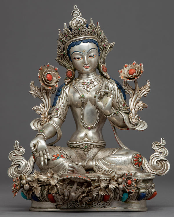 Buddha Art Green Tara Statue