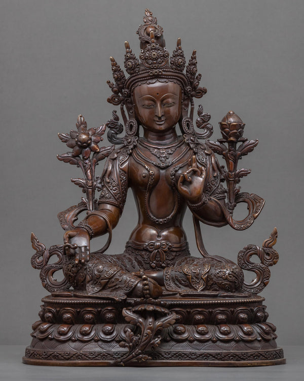 beautiful-green-tara-sculpture