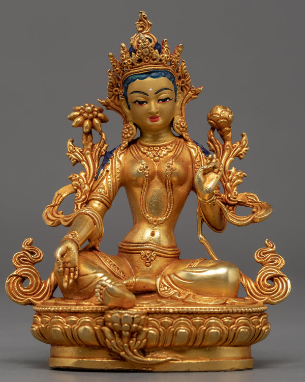 Mini Green Tara Statue