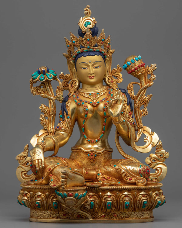 green-tara-chant-statue