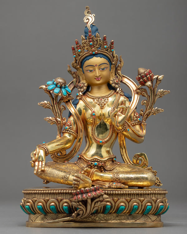 Green Tara Mother Sculpture