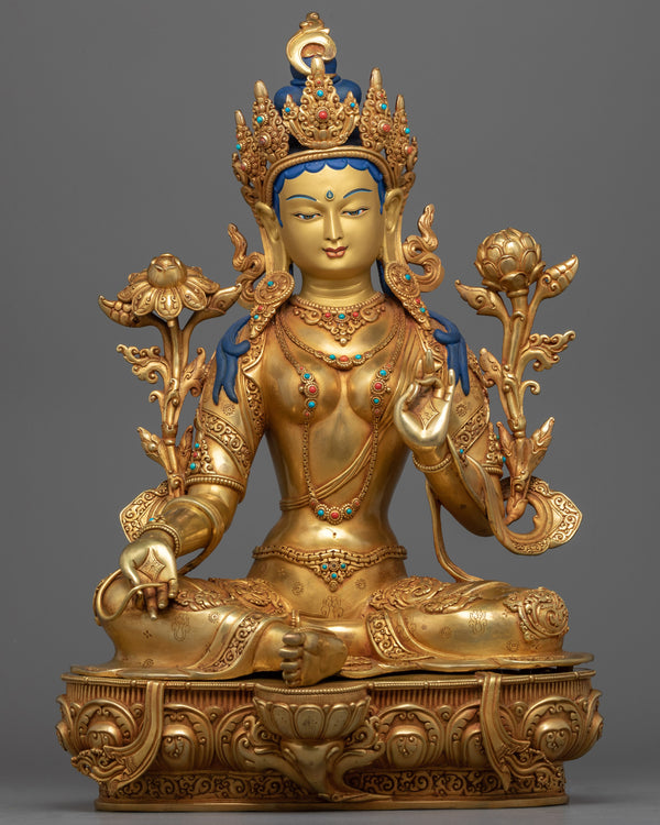 Buddha Statue Green Tara 