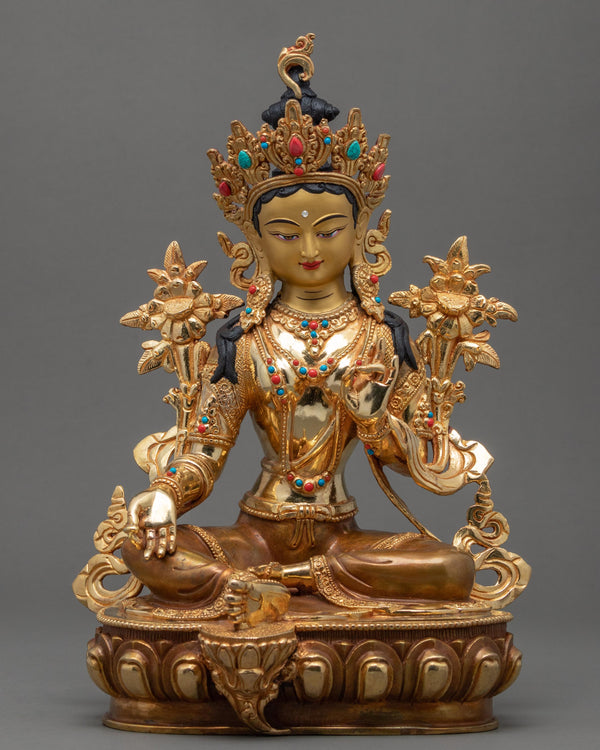 Green Tara Buddhist Statue