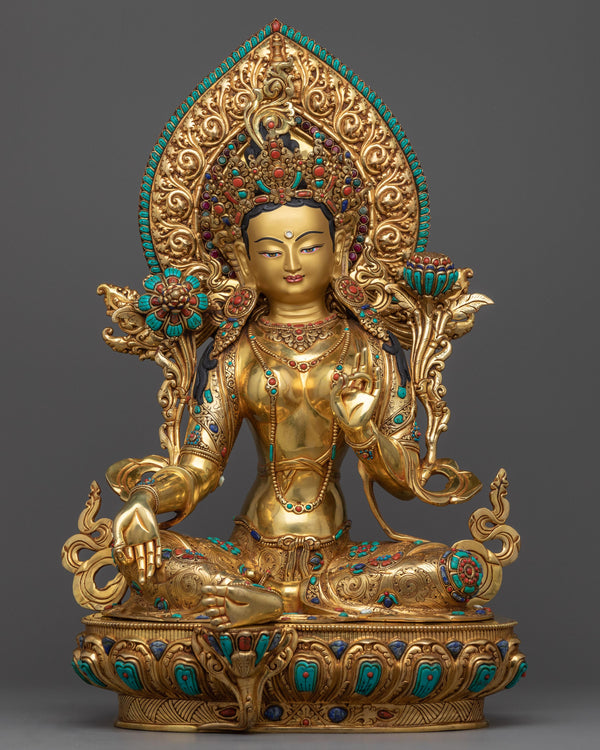 Green Tara Bodhisattva Statue