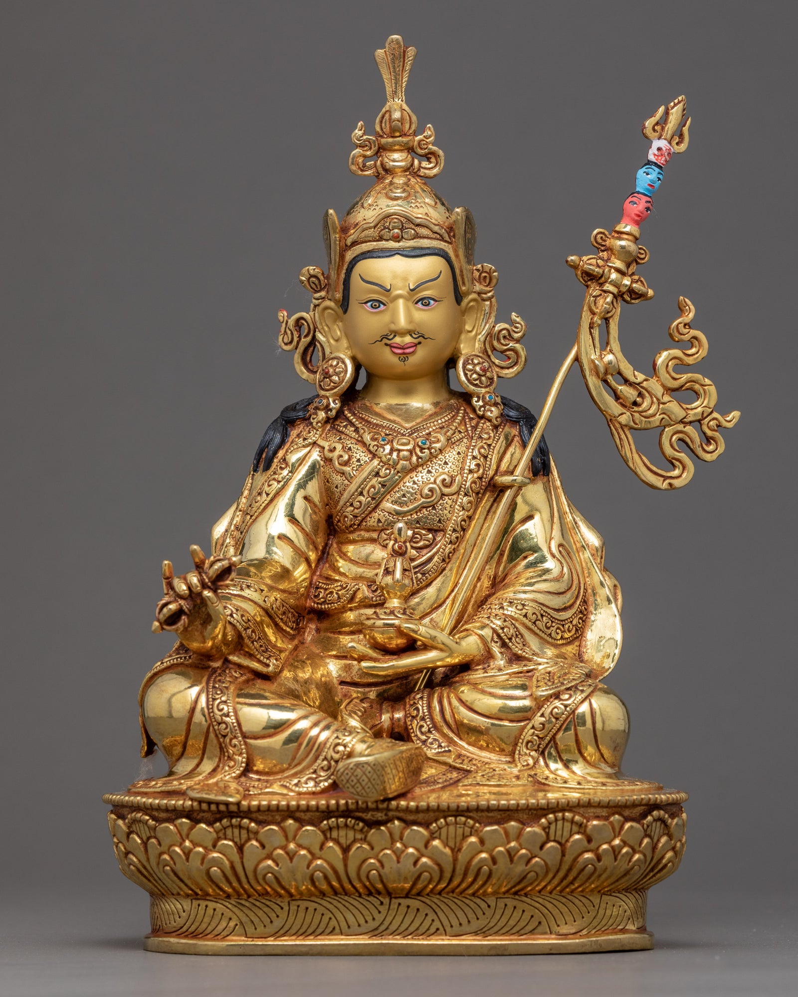 Padmasambhava Guru Statue | Finely Hand Carved Sculpture