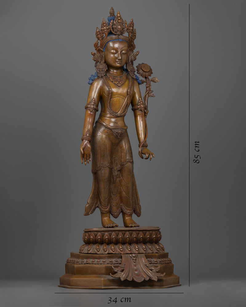 Bronze Chenrezig Statue | Himalayan Traditionally Hand-crafted Spiritual Art-work