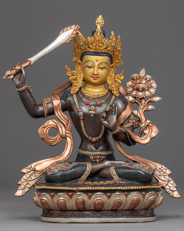 Manjushri Bodhisattva Deity Statue