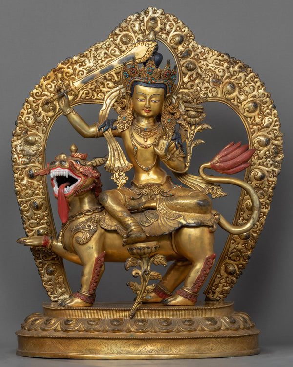 manjushri-buddha-of-wisdom-sculpture