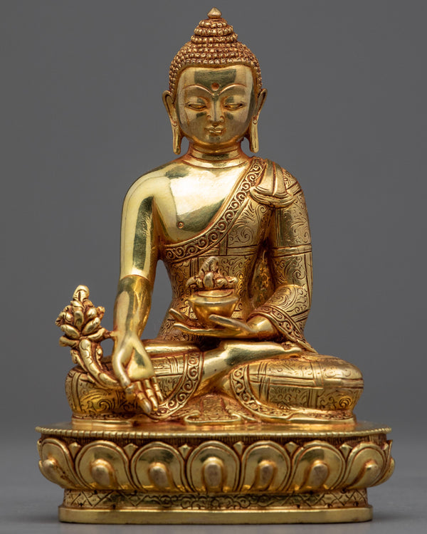 Lapis Lazuli Medicine Buddha Sculpture