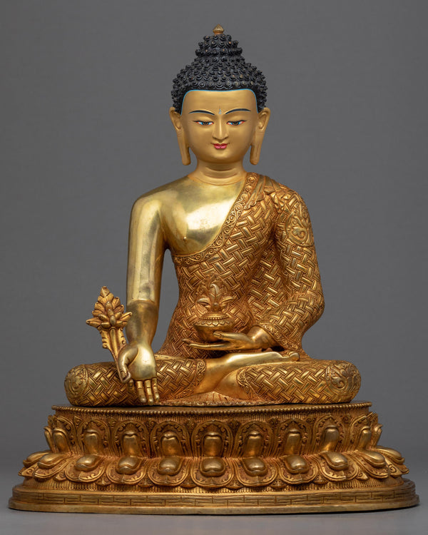 Medicine Buddha Gold Statue