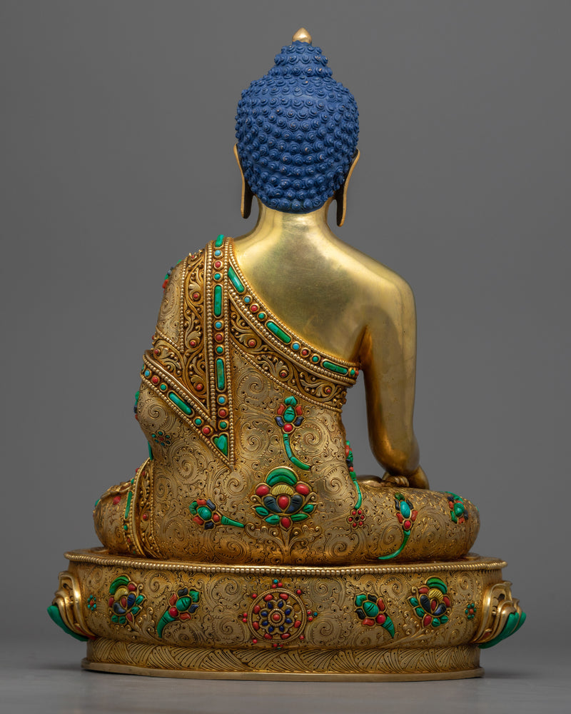 Historical Tibetan Shakyamuni Buddha Statue | Handcrafted Buddhist Statue