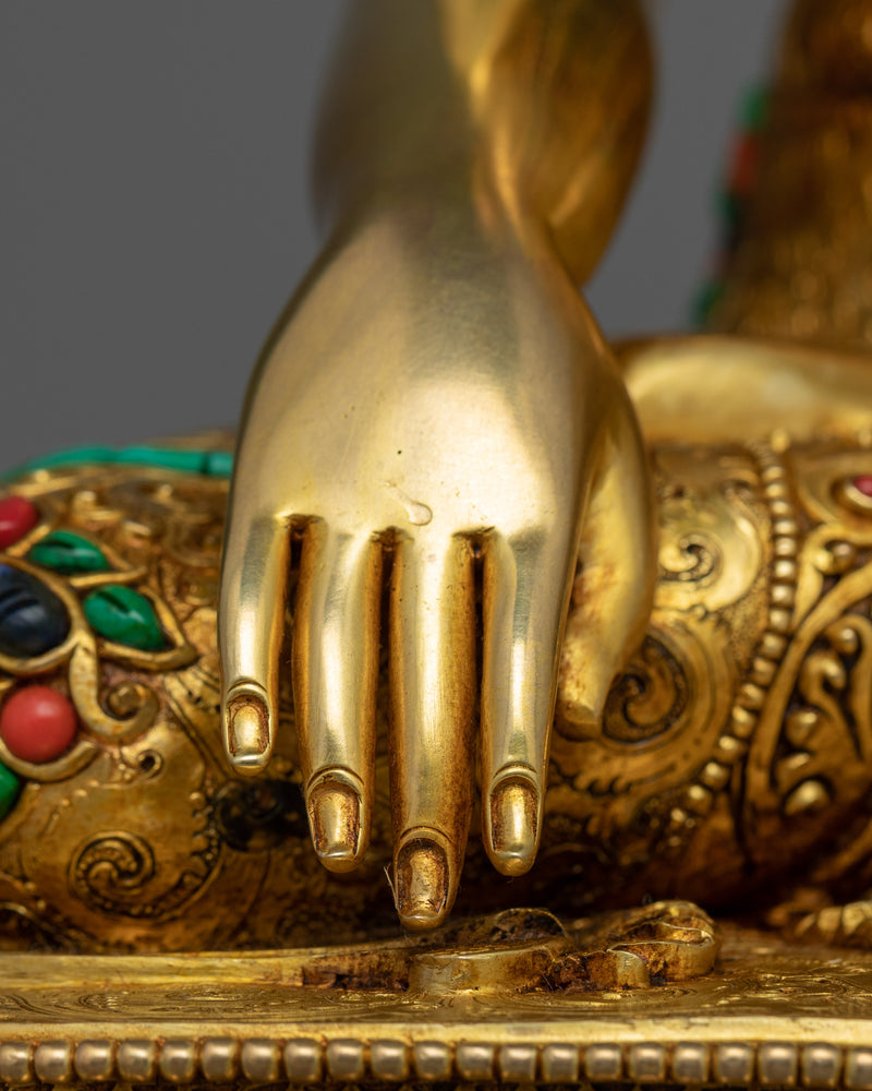 Historical Tibetan Shakyamuni Buddha Statue | Handcrafted Buddhist Statue