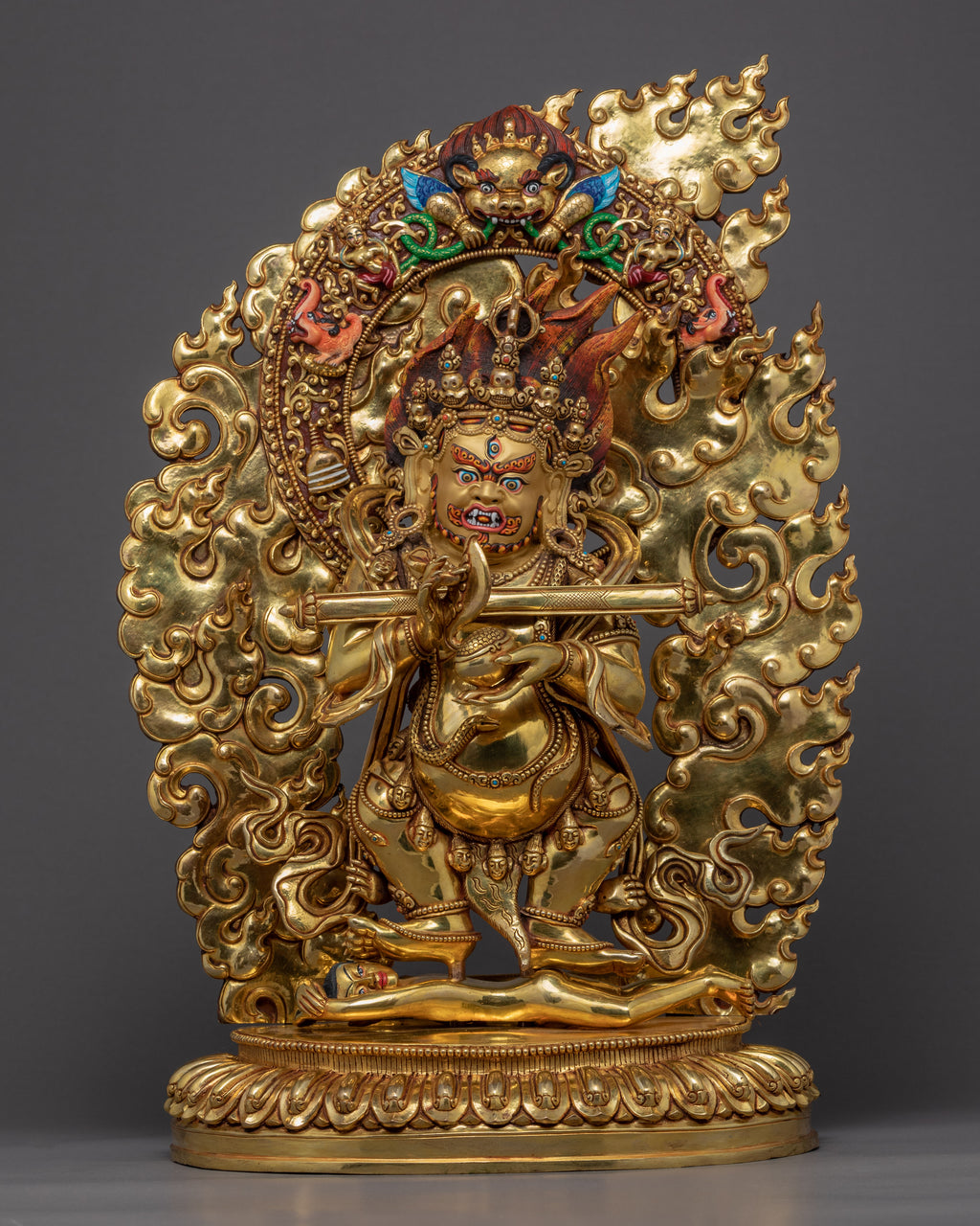 Mahakala Sakya Statue | Traditional Himalayan Art