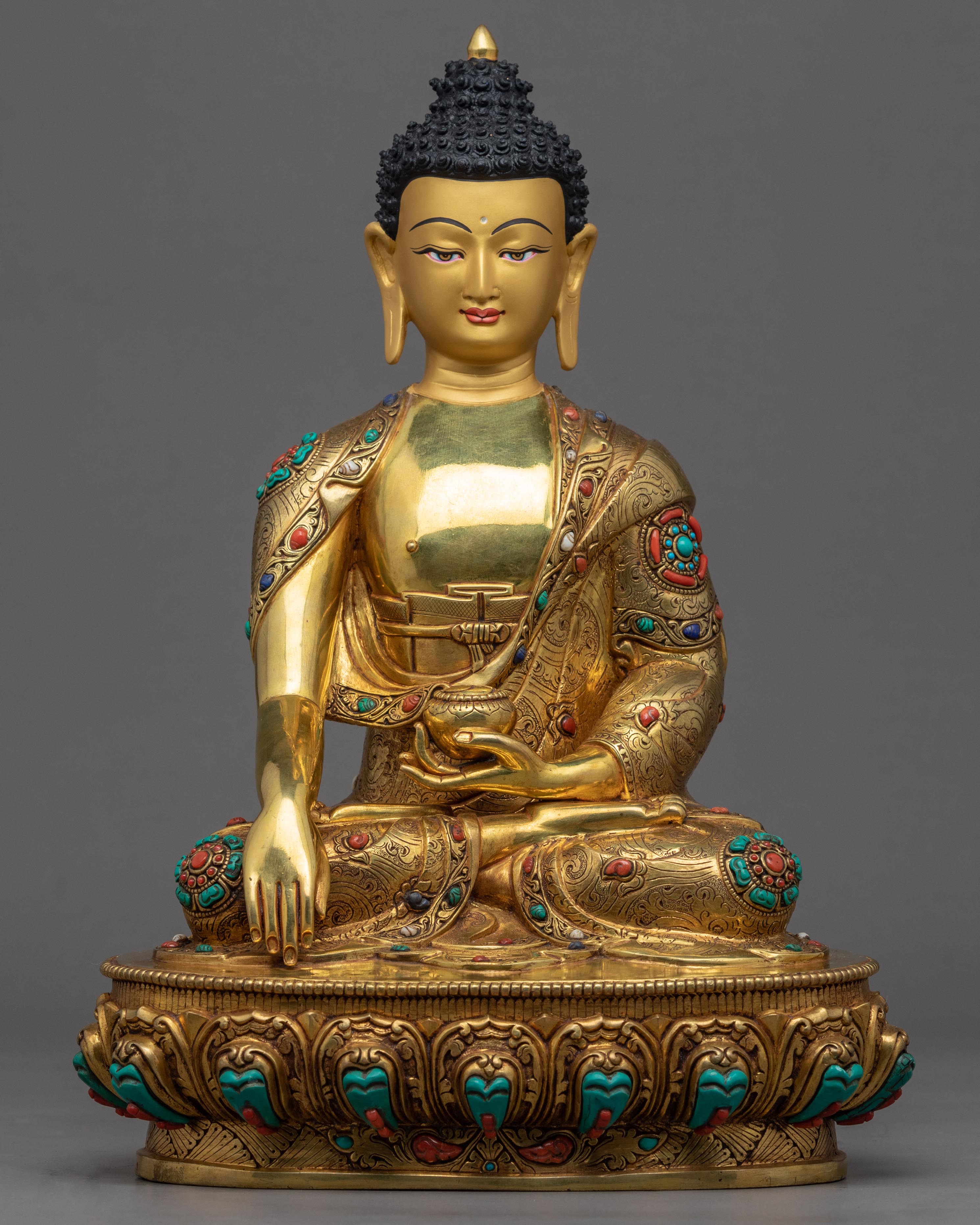 Tibetan Shakyamuni Buddha Statue | Himalayan Buddhist Sacred Art