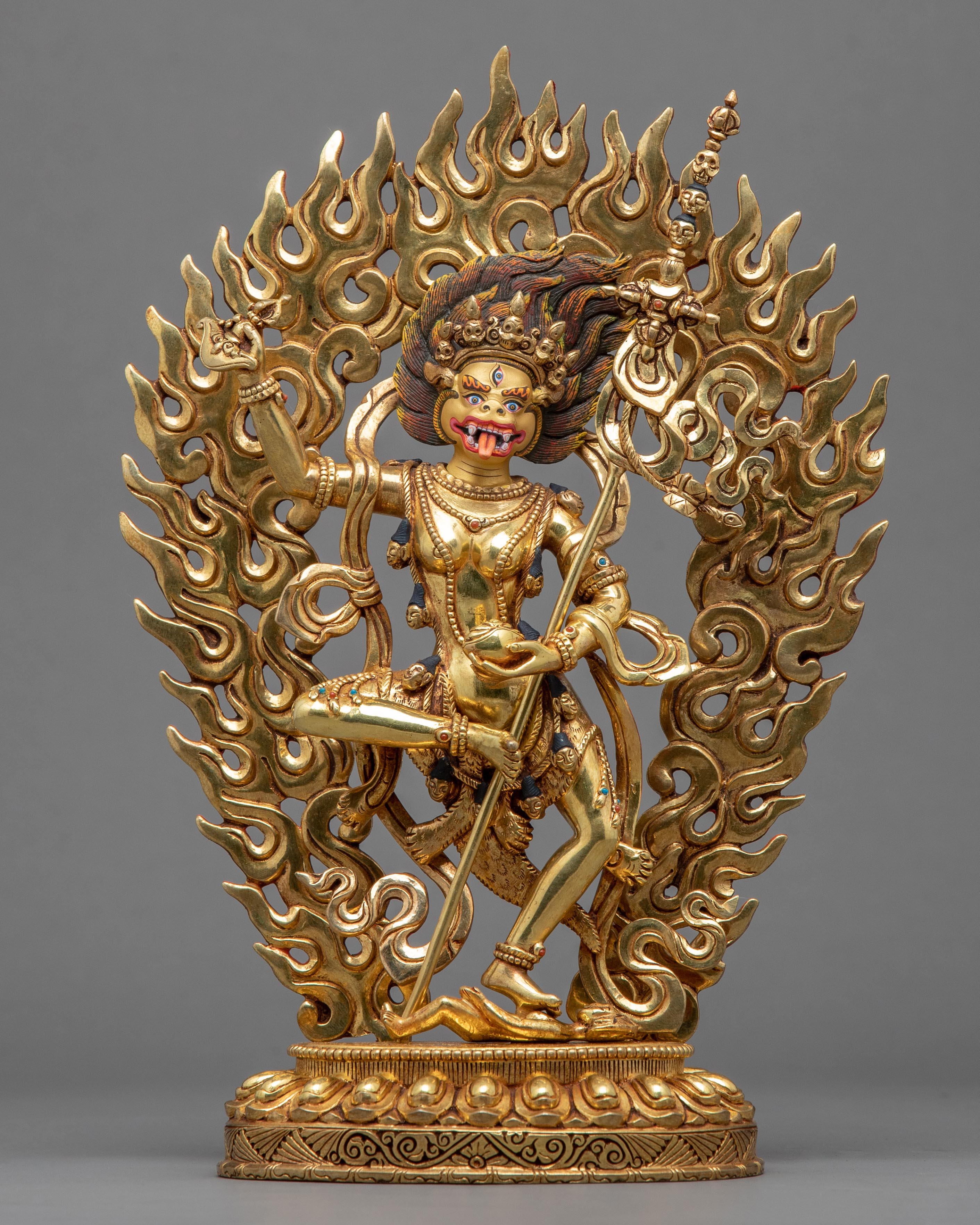 Simhamukha Dakini Mantra Statue | Handmade Buddhist Female Deity