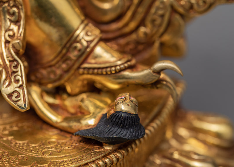 Mahakala Bernagchen | Gold Plated Handcrafted Traditional Bernagchen Statue