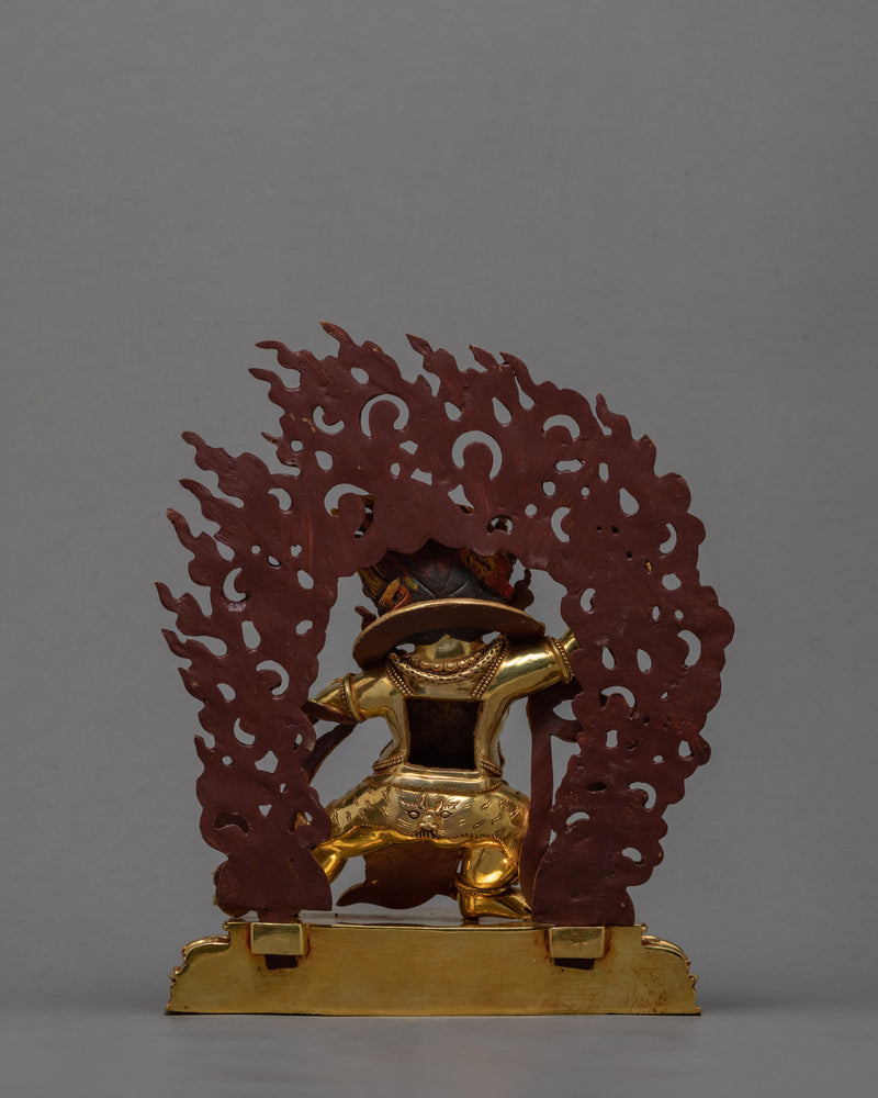 Vajrapani Statue | 24k Gold Glided | Had-made Buddhist Statue