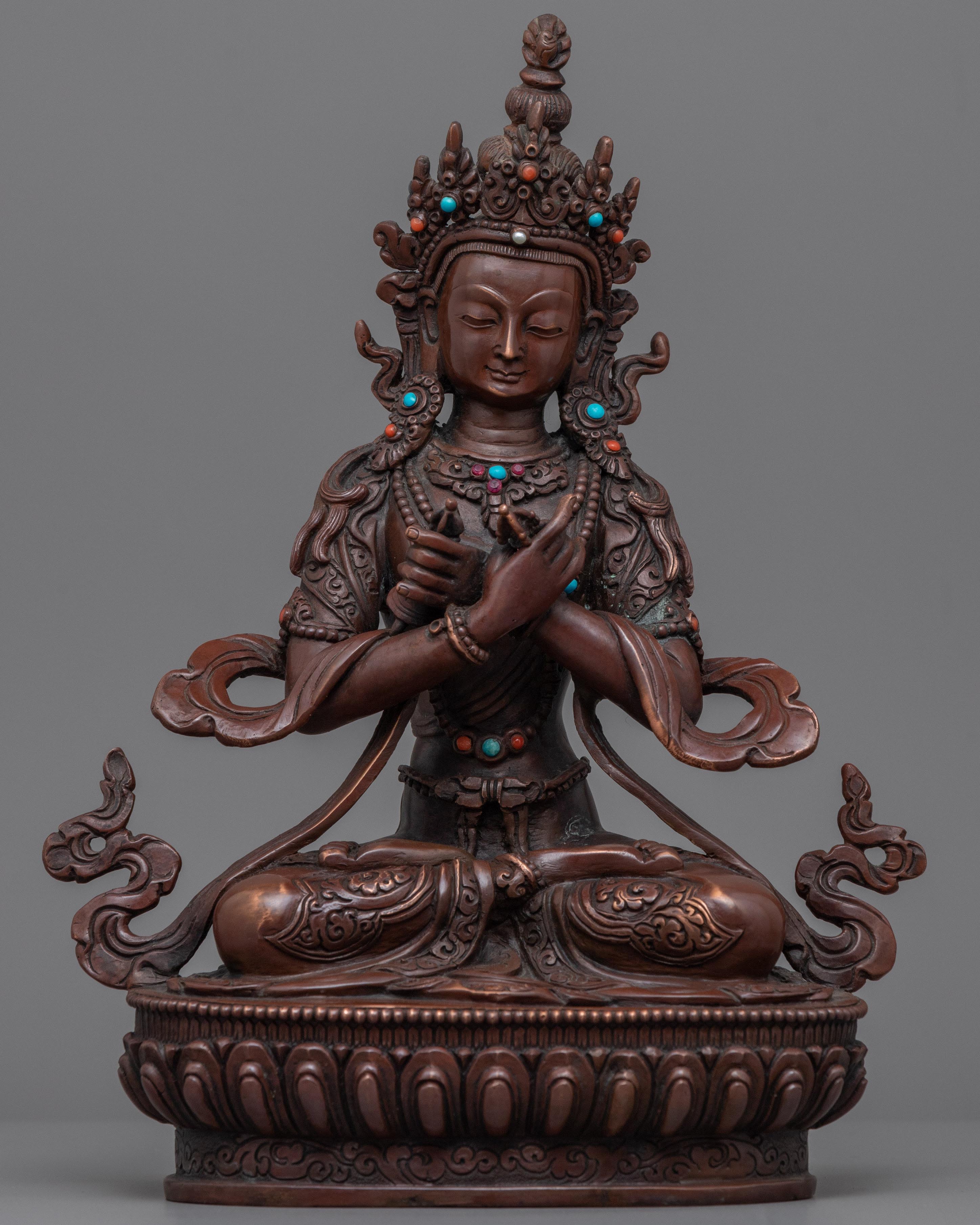 Traditionally Hand-Carved Vajradhara Mudra Practice Statue | Tradition