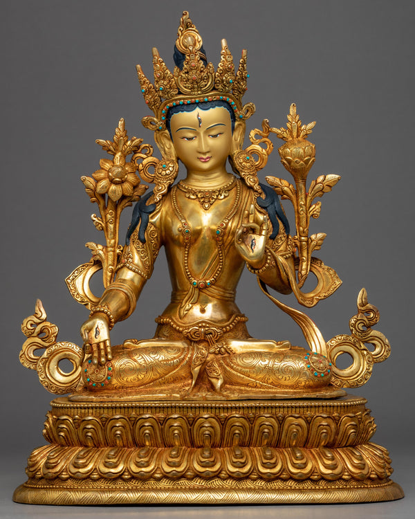 Long Life Deity White Tara Statue