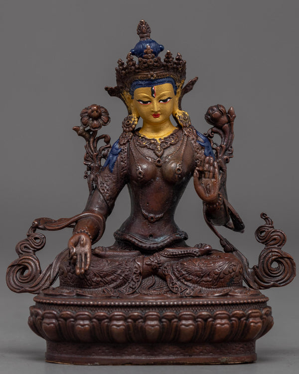 Mini White Tara Statue 