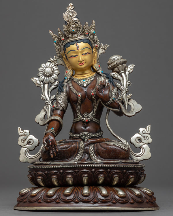 White Tara Buddha Sculpture