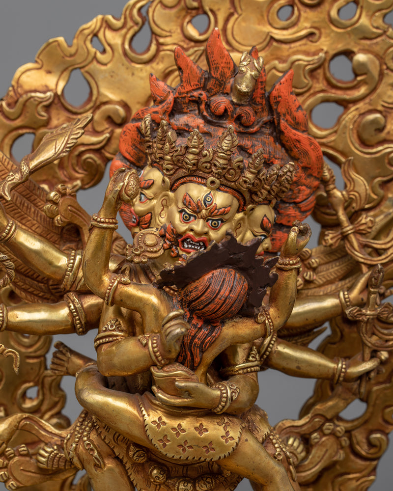 Hayagriva Mantra Practice Sculpture |  Handmade in Nepal, Himalayan Buddhist Art